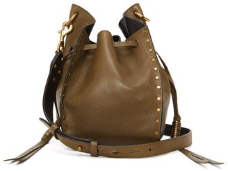 Isabel Marant Radja Studded Leather Cross-body Bag - Khaki