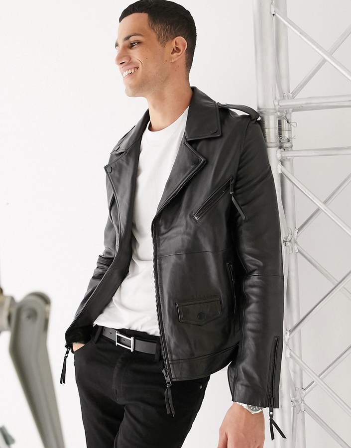 barneys leather motorcycle jacket