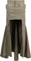 Panelled Cargo Maxi Skirt 
