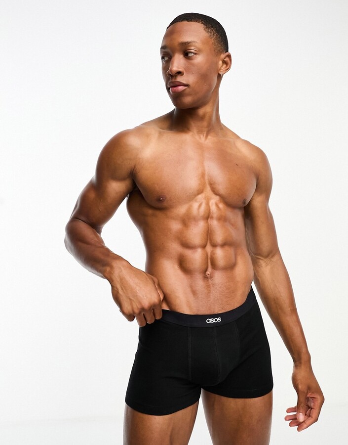 ASOS DESIGN 3 pack jersey boxers with button waistband - ShopStyle