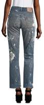 Thumbnail for your product : Rialto Jean Project Vintage 501 Splatter Rose Boyfriend Jeans
