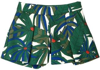 Little Marc Jacobs Jungle Printed Cotton Canvas Shorts