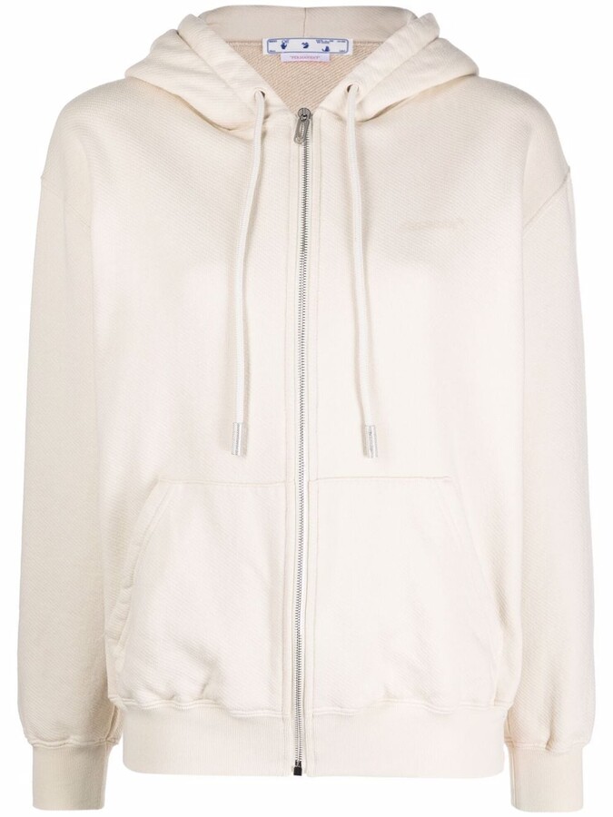 Off-white Zip Hoodie | Shop the world's largest collection of 