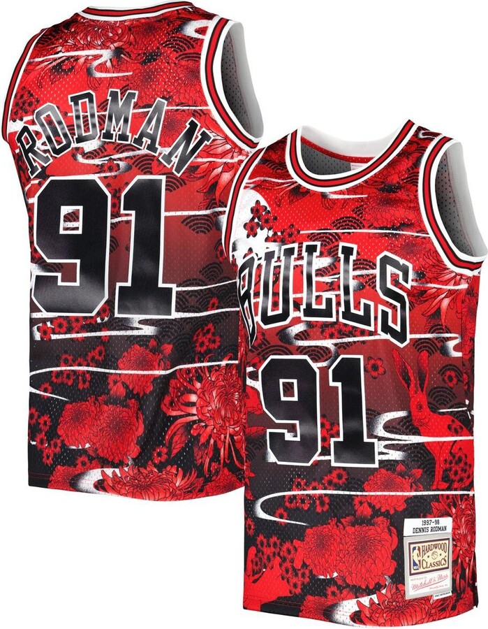 Shop ICER BRANDS MEN Chicago Bulls Tank Top Jersey GXMC698S-RED red