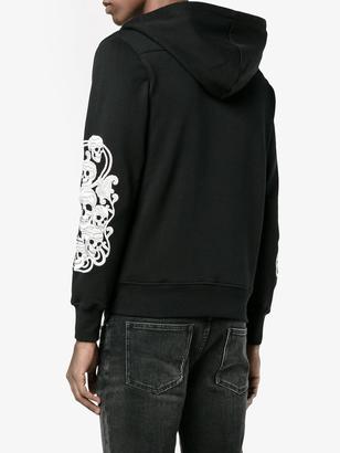 Alexander McQueen skull embroidered hoodie