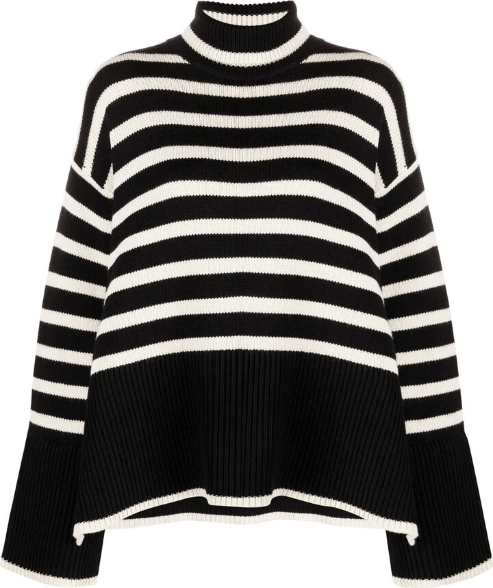 Totême Signature stripe knitted jumper