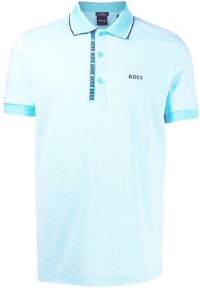 HUGO BOSS Blue Men's Polos | ShopStyle