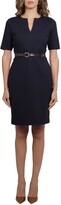 Thumbnail for your product : Lauren Ralph Lauren Belted Short-Sleeved Mini Dress