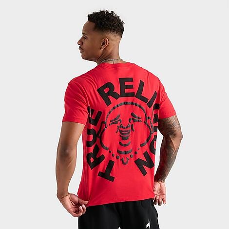 True Religion Men's Buddha Face Puff Print Graphic T-Shirt