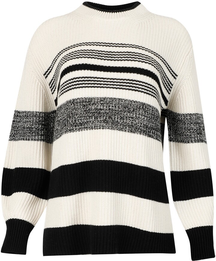 Oversized Striped Knit Sweater | Shop the world's largest 