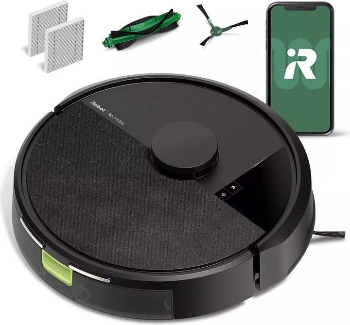 iROBOT Roomba 105 Vac 13.2 in. Robotic Vacuum with Smart Navigation in Black