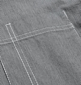A.P.C. Striped Cotton Chore Jacket