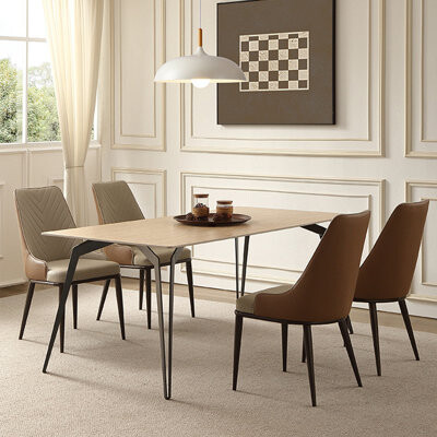 ZKuylo French vintage rectangular dining table set