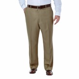 Thumbnail for your product : Haggar Men's Big & Tall Cool Gabardine Expandable-Waist Plain-Front Pant British Khaki 54x34
