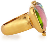 Thumbnail for your product : Oscar de la Renta 3-Crystal Ring, Green/Pink