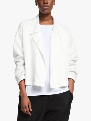 Eileen Fisher Drop Front Jacket, White