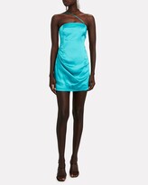 Thumbnail for your product : GAUGE81 Pasto One-Shoulder Satin Mini Dress