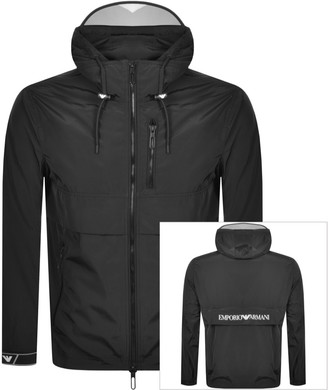 Giorgio Armani Emporio Full Zip Hooded Jacket Black