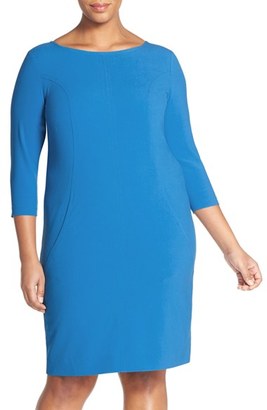 Tahari by Arthur S. Levine Plus Size Women's Seamed A-Line Dress
