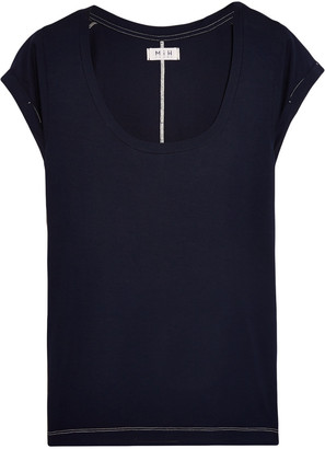 MiH Jeans The Scoop Neck stretch-jersey T-shirt