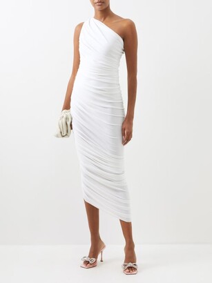Norma Kamali Diana One-shoulder Jersey Dress - White