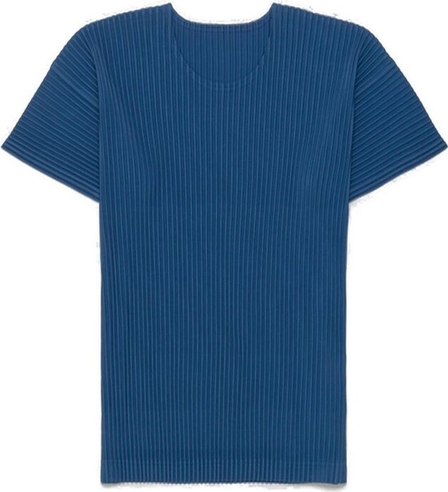 Homme Plissé Issey Miyake Plissé Round Neck T-Shirt