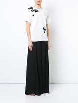 Thumbnail for your product : Carolina Herrera Floral embroidered T-shirt