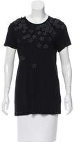 Thumbnail for your product : Vera Wang Leather Floral Appliqué Top w/ Tags