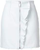 Thumbnail for your product : MSGM ruffle denim miniskirt