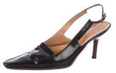 Thumbnail for your product : Gucci Leather Slingback Pumps Black Leather Slingback Pumps
