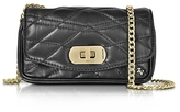 Zadig & Voltaire Black Quilted Leather Skinny Love Clutch