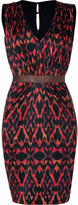 Thumbnail for your product : Saloni Terracota Ikat Print Silk Jersey Gloria Dress