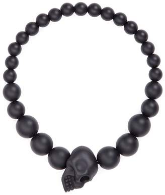 Alexander McQueen Skull charm metal ball bracelet