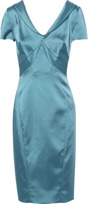 Zac Posen Midi Dress Pastel Blue