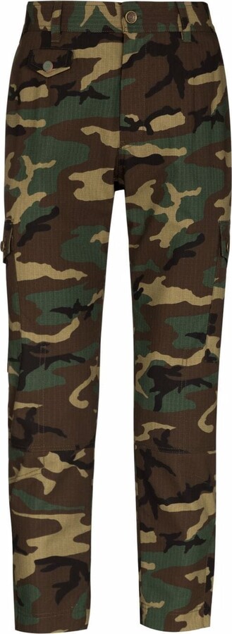 Yeokou Men's Casual Outdoor Camo Military Cotton Wild Cargo Work Pants Trousers