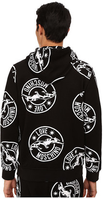 Love Moschino Regular Fit Panther Print Hoodie
