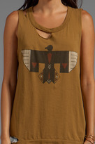 Thumbnail for your product : Chaser Tribal Raven Cotton Deconstructed Muscle