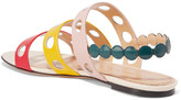 Thumbnail for your product : Charlotte Olympia Bobby Cutout Leather Sandals