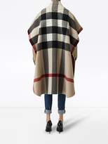 Thumbnail for your product : Burberry Reversible Check Wool Blend Poncho