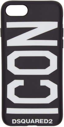 DSQUARED2 Black Icon Logo iPhone 8 Case
