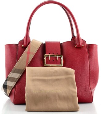 Burberry Buckle Tote Leather Medium - ShopStyle