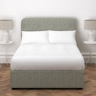 The White Company Melbury Tweed Bed, Tweed Mid Grey, Super King