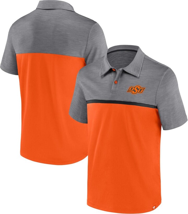 Mens Gray And Orange Polo Shirt | ShopStyle