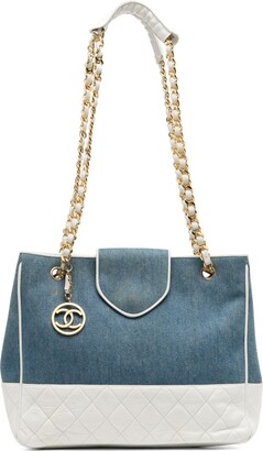 CHANEL Caviar Quilted Mini Coco Handle Flap Blue, FASHIONPHILE