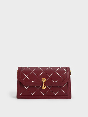 Leather crossbody bag Louis Vuitton Burgundy in Leather - 38029565