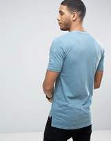 Thumbnail for your product : ONLY & SONS Longline T-Shirt with Step Back Hem and Pockets in Organic Cotton