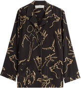 Thumbnail for your product : Valentino Printed Silk Blouse