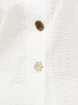 Thumbnail for your product : REJINA PYO Elliot Chelsea-collar Cotton-seersucker Shirt - Ivory