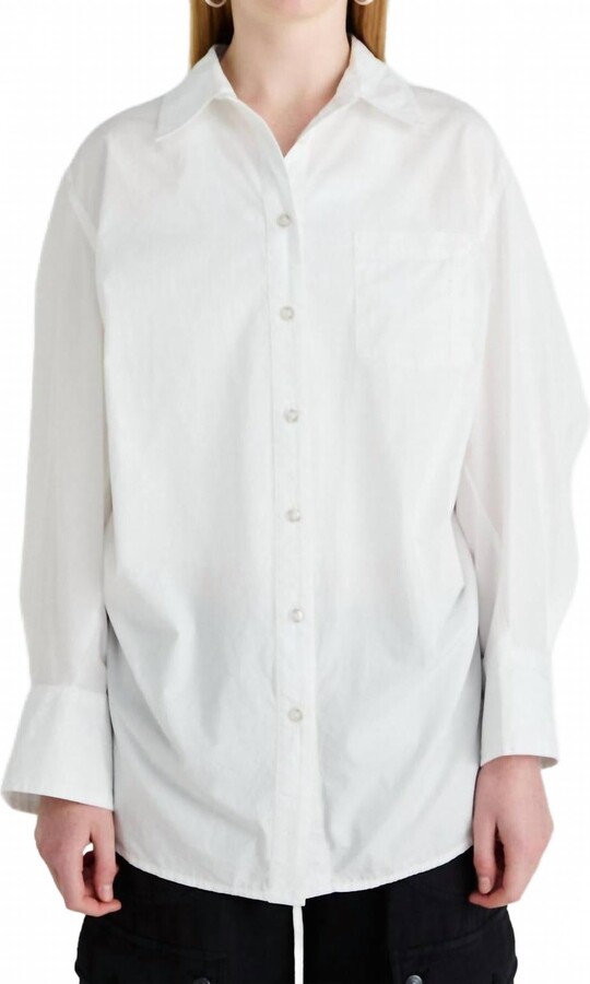 Free People Sabine Tailored Shirt In Parchment