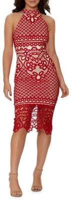 Quiz Crochet Lace Dress